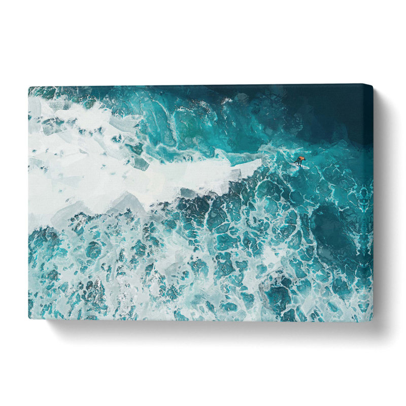 Surfing in The Gold Coast Australia - Wrapped Canvas, 50 cm H x 76 cm W