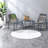 Space-saving Modern Dining Table Sets With Iron Frame, Navy Blue