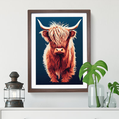 XV1022-4351X Superb Highland Cow - Single Picture Frame Painting