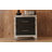 Elegant High Gloss Nightstand With Metal Handle-138913787