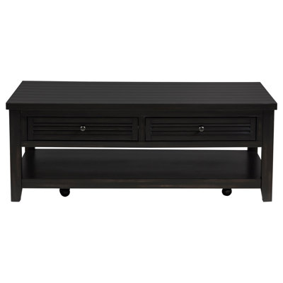 Sutter Distressed Java 2-Drawer Rectangular Coffee Table(Only Including Coffee Table)