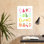 Good Good Good Mood II Playful Whimsical Abstract Fruit, art mural
