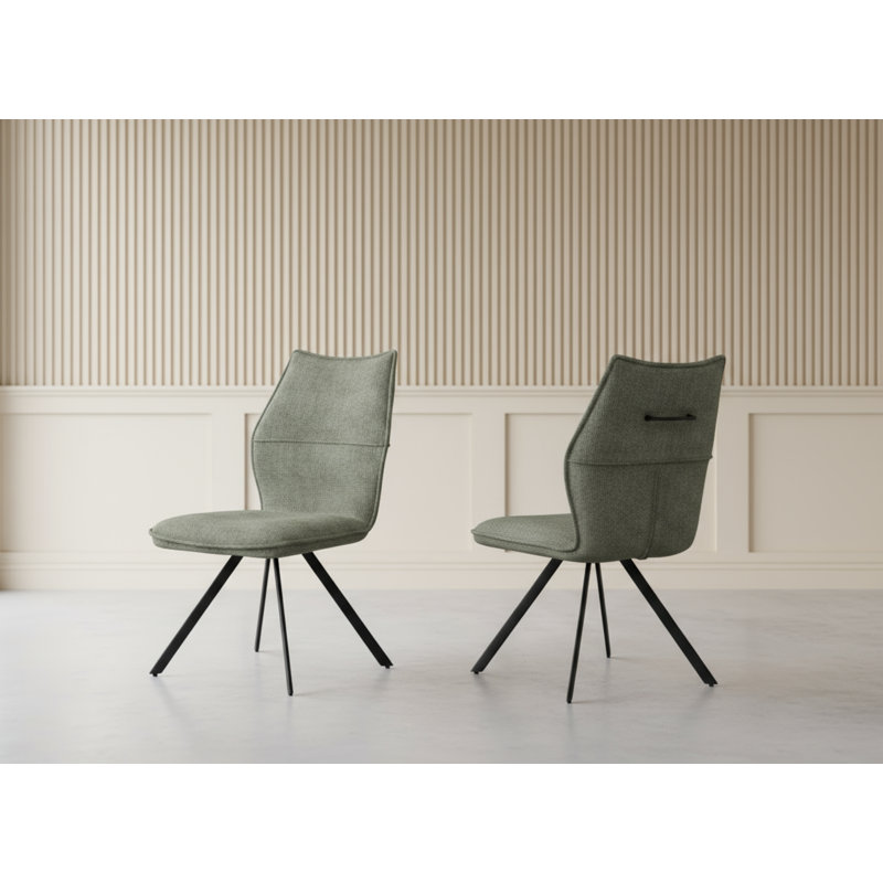 Lusso Fabric Dining Chair, Green
