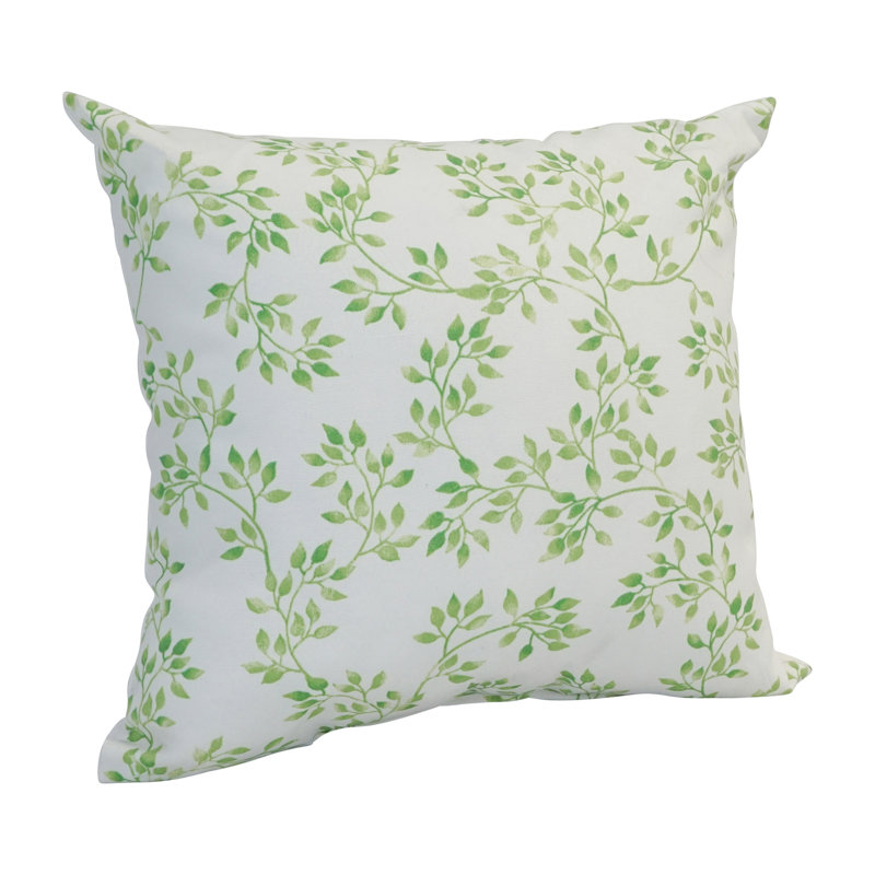 Floral Outdoor Reversible Throw Pillow