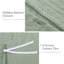 Ensemble de housse de couette pour très grand lit à volants, 2 pièces Shabby Chic Farmhouse, motif à volants rétro, microfibre ultra douce, vert-127701824-127701823
