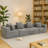 Modular Sectional for Living Room, Full-Foam Build, Textured Light Upholstery, Compact Compressed Package, Simple Assembly, Overall 111"x74"x24"-197774909