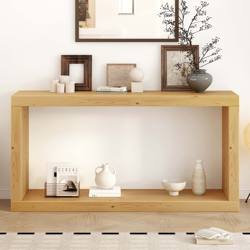 Console d'entrée moderne et minimaliste, Naturel