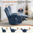 Swivel Rocker Recliner Chair With Vibration Massage And Heat For Living Room-2124143809