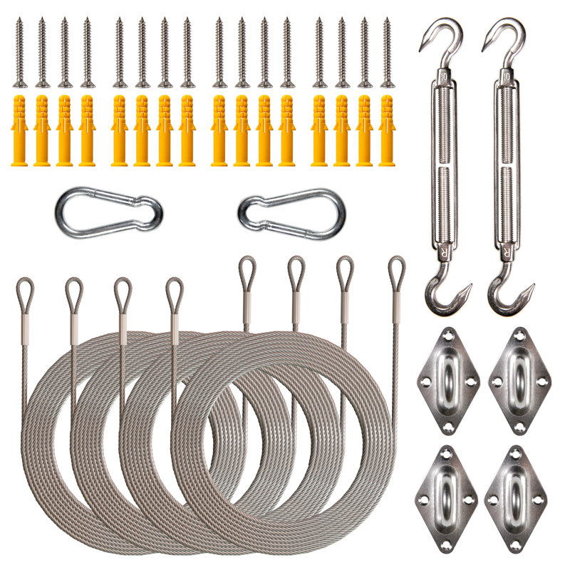 Stainless Steel Shade Sail Installation Hardware Kit