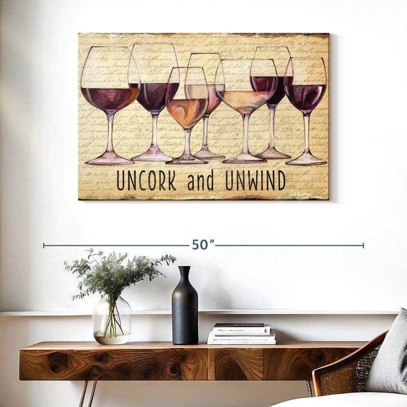 Tergel Wine Line I, 26" H x 39" W