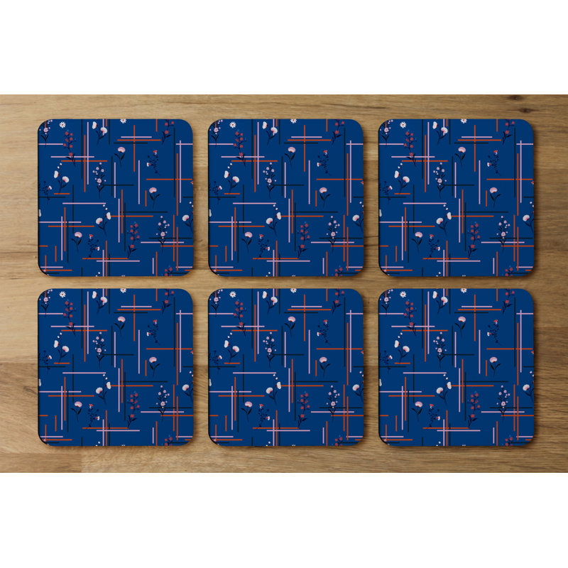 Square 6 Piece Coaster Set