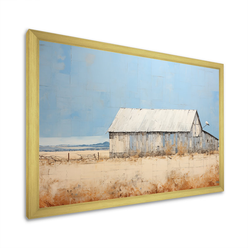 Farmstead Elegance Countryside II, Cadre doré simple, H 34 po x l 44 po x P 1,5 po
