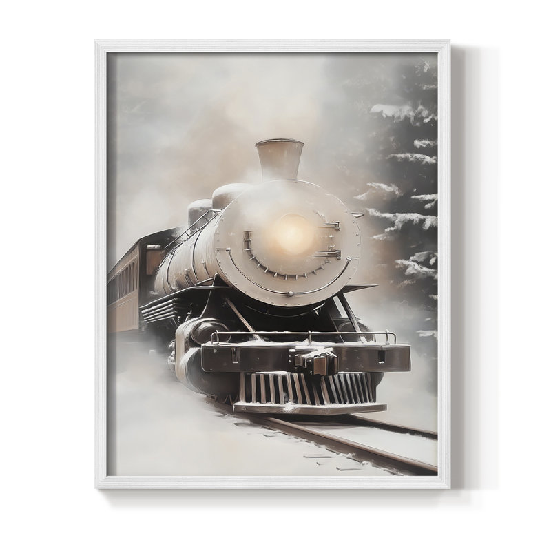 «Christmas Holiday Art», série 2-CXCII, reproduction encadrée - bois massif, H 30 po x l 24 po, Blanc