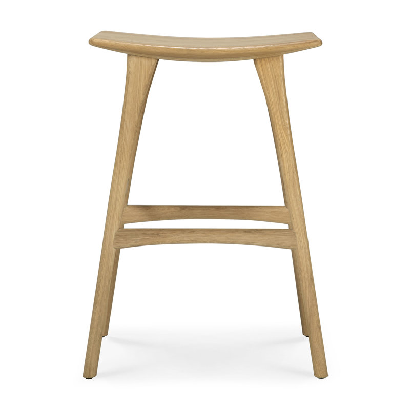Osso Solid Wood Stool, Oak, Counter Stool (26.5" Seat Height)