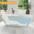 63 In. X 29 In. Stone Resin Solid Surface Flatbottom Freestanding Soaking Bathtub With Drain In Matte White