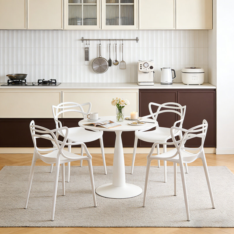 Plastic Dining Chair Set of 4