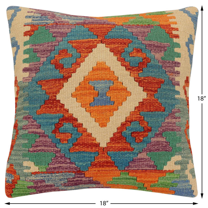 Housse et insert de coussin carré 100% laine