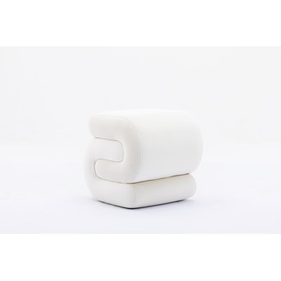 Serpa S-shape Ottoman-Makeup Stool-Footstool by Brayden Studio
