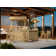 Bamboo Tiki Bar and Two Stool Set By RAM Game Room