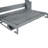 Gray Queen Size Bed With Hydraulic Lift And Desk Setup, Space - Saving For Multifunctional Areas, 600 Lbs Capacity Frame, Built In Mattress Storage, 10 Inch Good Sleep Folding Mechanism, Small Living-779460036-779460039