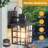 Black Outdoor Wall Lantern With Motion Sensor and Dusk To Dawn, Anti-Rust-1200817584