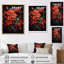 Danzell Poinsettia Flower Noir II - impression-942605746-942605747