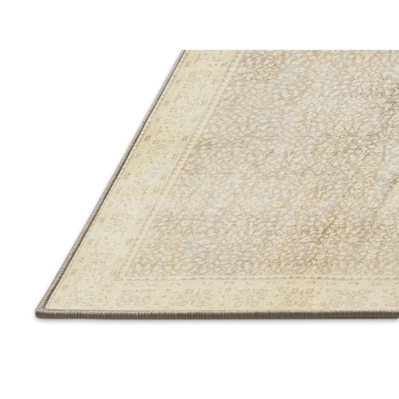 Crème orientale/gris Tapis décoratif Annabell, Rectangle 5 pi x 7 pi