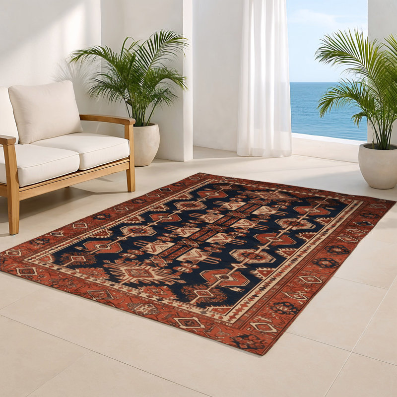 Tapis d'intérieur et d'extérieur brun Persian, Rectangulaire 2 pi x 3 pi