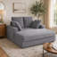 Chaise longue d'intérieur en velours côtelé de 54 pouces de largeur-873960040