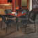 Kee Square Breakroom Table Top, 4 Zeng Stack Chairs