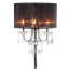 LAMPE DE TABLE INSPIRÉE NOIR / CRISTAL 29,5 po H (1 PC / RTC), lampe tactile style candélabre moderne-852148235