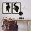  Ensemble de 2 toiles flottantes encadrées Minimal Cats par Melissa Wang-1997902558-1997902559