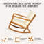 Chaise berçante d'extérieur Louis Acacia-1356526049