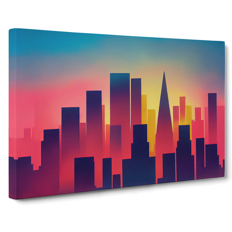 Compelling City Skyline Architecture - Wrapped Canvas, 35cm H x 50cm W x 3cm D