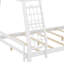 Twin over Queen House Bunk Bed with Climbing Nets and Climbing Ramp-1477213530