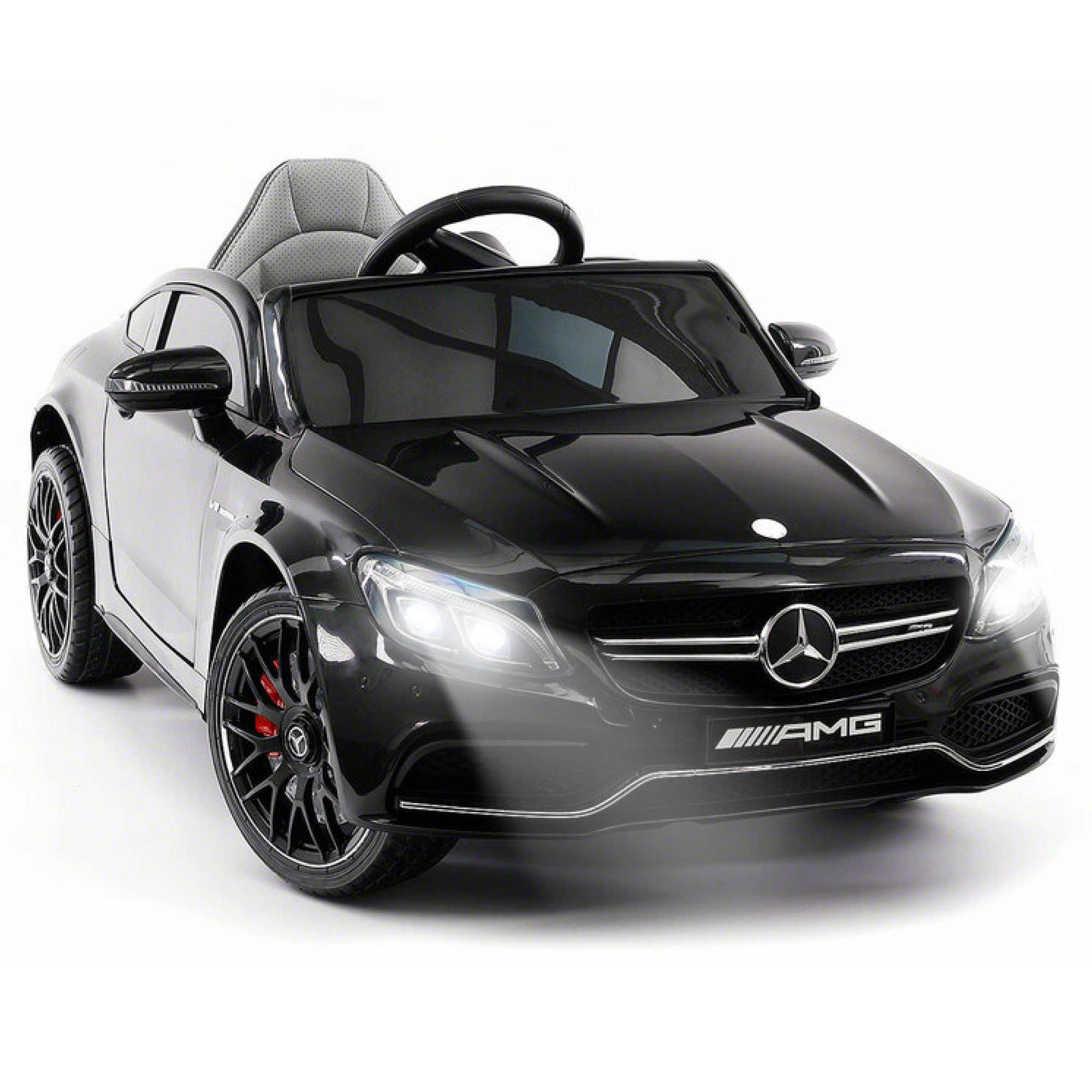 Licensed Mercedes Ride On Car 12V Kids Electric Motorized Vehicle with LED Lights, Remote Control Moderno Kids Color: Black