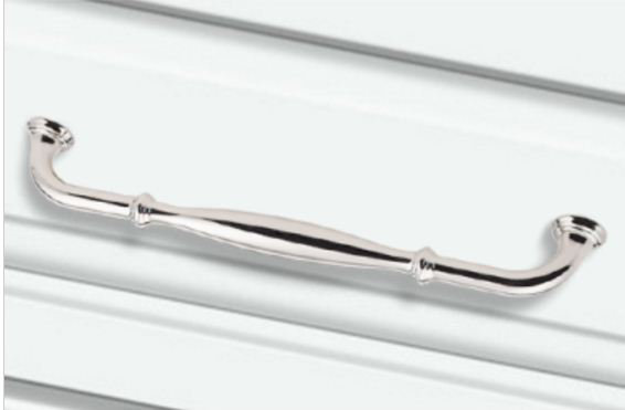 Tiffany Bar Pull, Polished Nickel, 6 5/16"