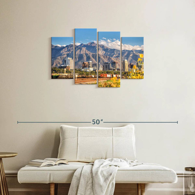 Tergel, centre-ville de Salt Lake City, H 22 po x l 36 po