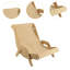 Chaise longue en bois et chat-1884836854