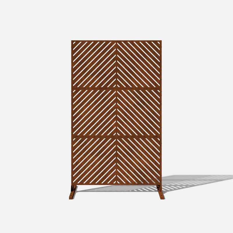 76'' H x 45.6'' W Screen Series Metal Fence Panels