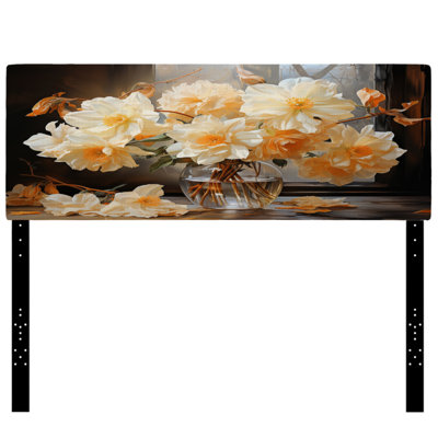 Tête de lit tapissier White Affodils