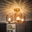 Amelie Glass Semi Flush Mount-954946096