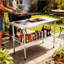Table de travail durable en acier inoxydable de calibre 18 de 24 po x 48 po avec tablette inférieure pour espaces restreints