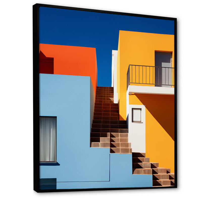 «Lakelyn Landscape Architectural Abstractions II», reproduction, H 32 po x l 16 po x P 1 po, Cadre flottant noir