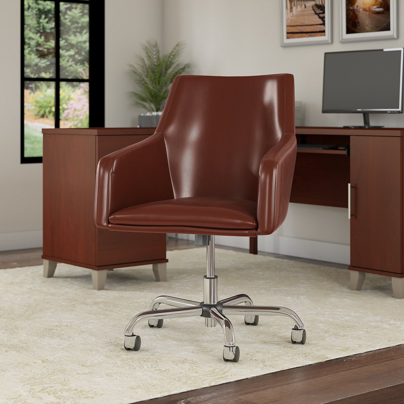 Somerset Vinyl Task Chair, Harvest Cherry