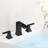 Waterfall 8 In. Widespread Double Handle Stainless Steel Bathroom Faucet-103539575