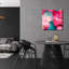 «Pink Flowers 3» par Photoinc Studio, art mural en verre acrylique-101671844