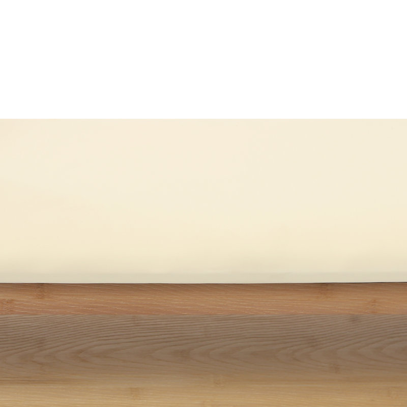 Banc de rangement en bambou 2 niveaux, Beige