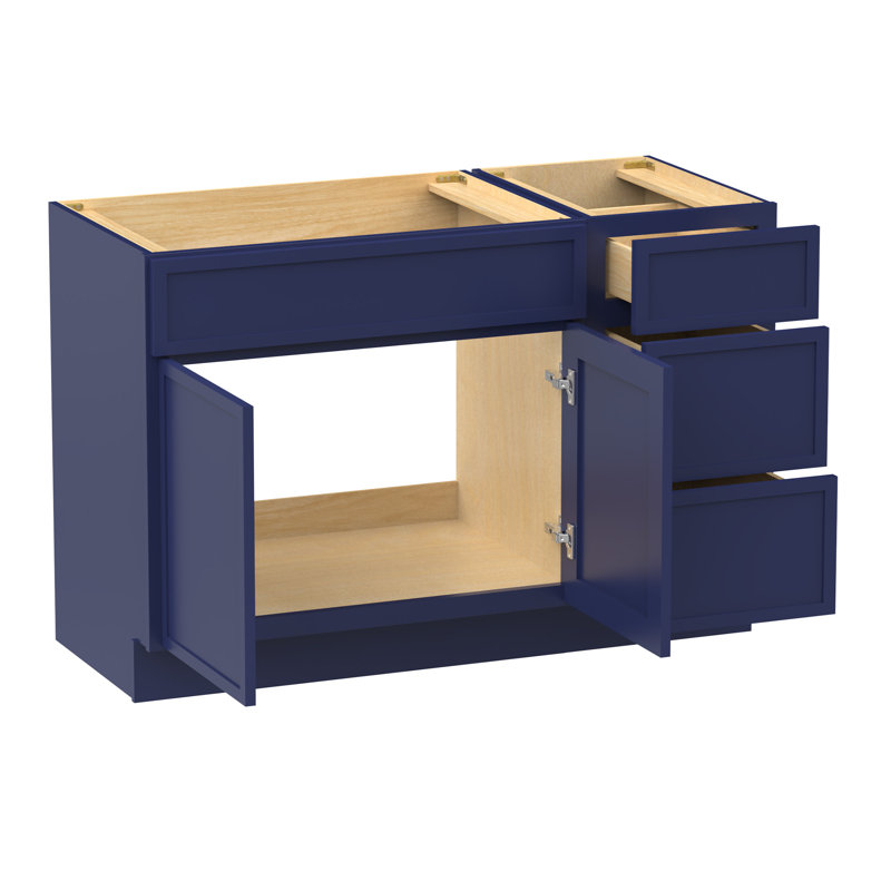 Base de meuble-lavabo simple 45 po seulement, Bleu