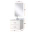 Meuble-lavabo simple 24 po X P 18 po D, comptoir en acrylique, 18 po Ensemble miroir et robinet-1353811865